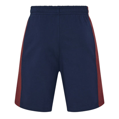 Navy Blue - Back - Lacoste Mens Fleece Elasticated Shorts