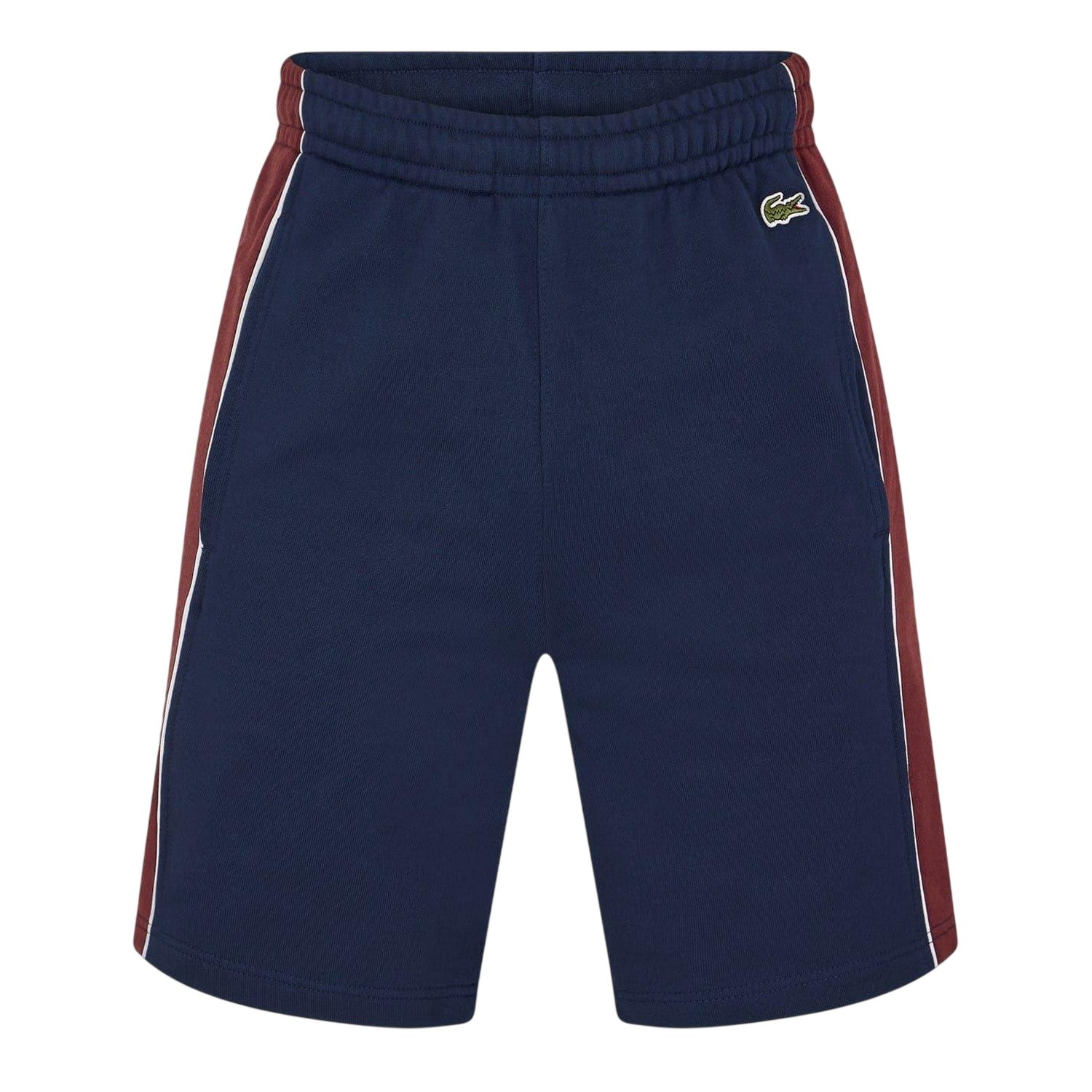 Navy Blue - Front - Lacoste Mens Fleece Elasticated Shorts