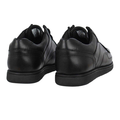 Black - Back - Lee Cooper Childrens-Kids Waltham Leather School Shoes