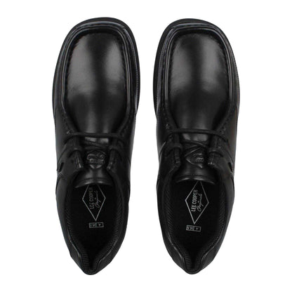Black - Lifestyle - Lee Cooper Childrens-Kids Waltham Leather School Shoes