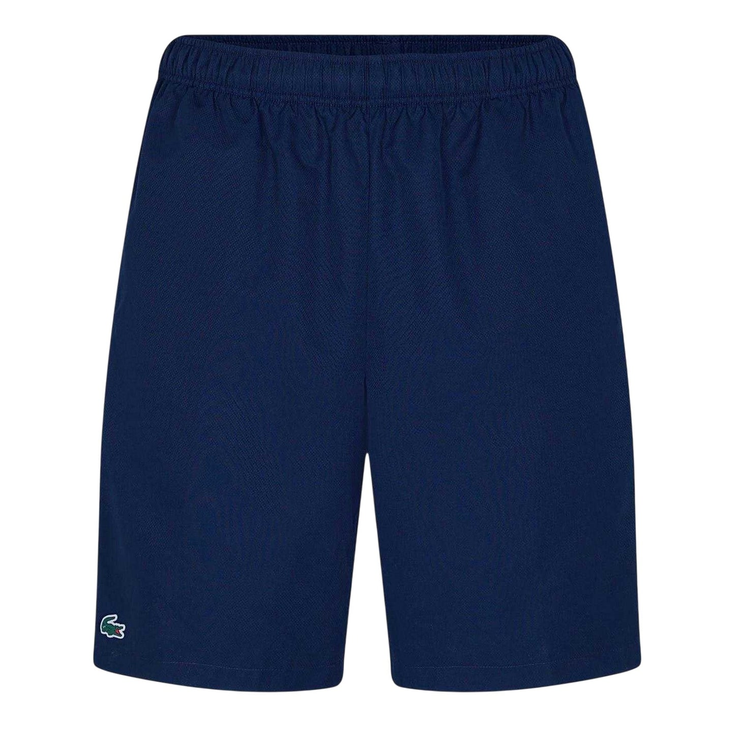 Navy Blue - Front - Lacoste Mens Woven Plain Elasticated Relaxed Fit Shorts