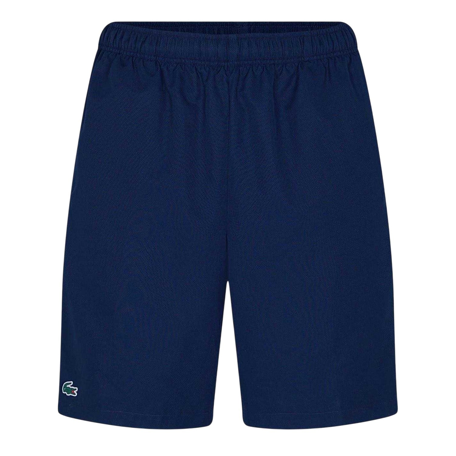 Navy Blue - Front - Lacoste Mens Woven Plain Elasticated Relaxed Fit Shorts