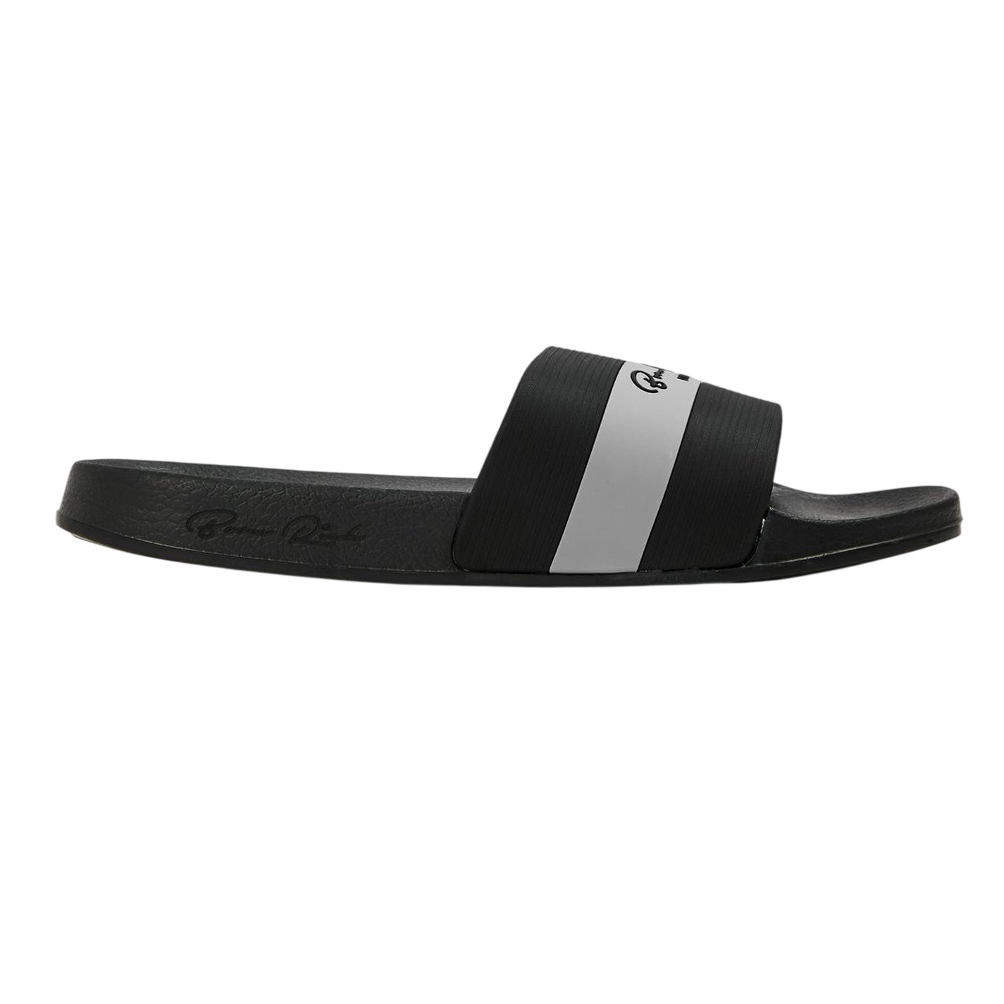 Black - Front - Born Rich Mens Aurelio Sliders