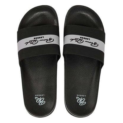 Black - Side - Born Rich Mens Aurelio Sliders