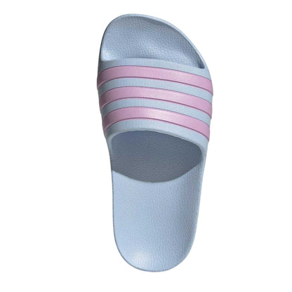 Glow-Blue-Lilac - Lifestyle - Adidas Boys Adilette Aqua Slides