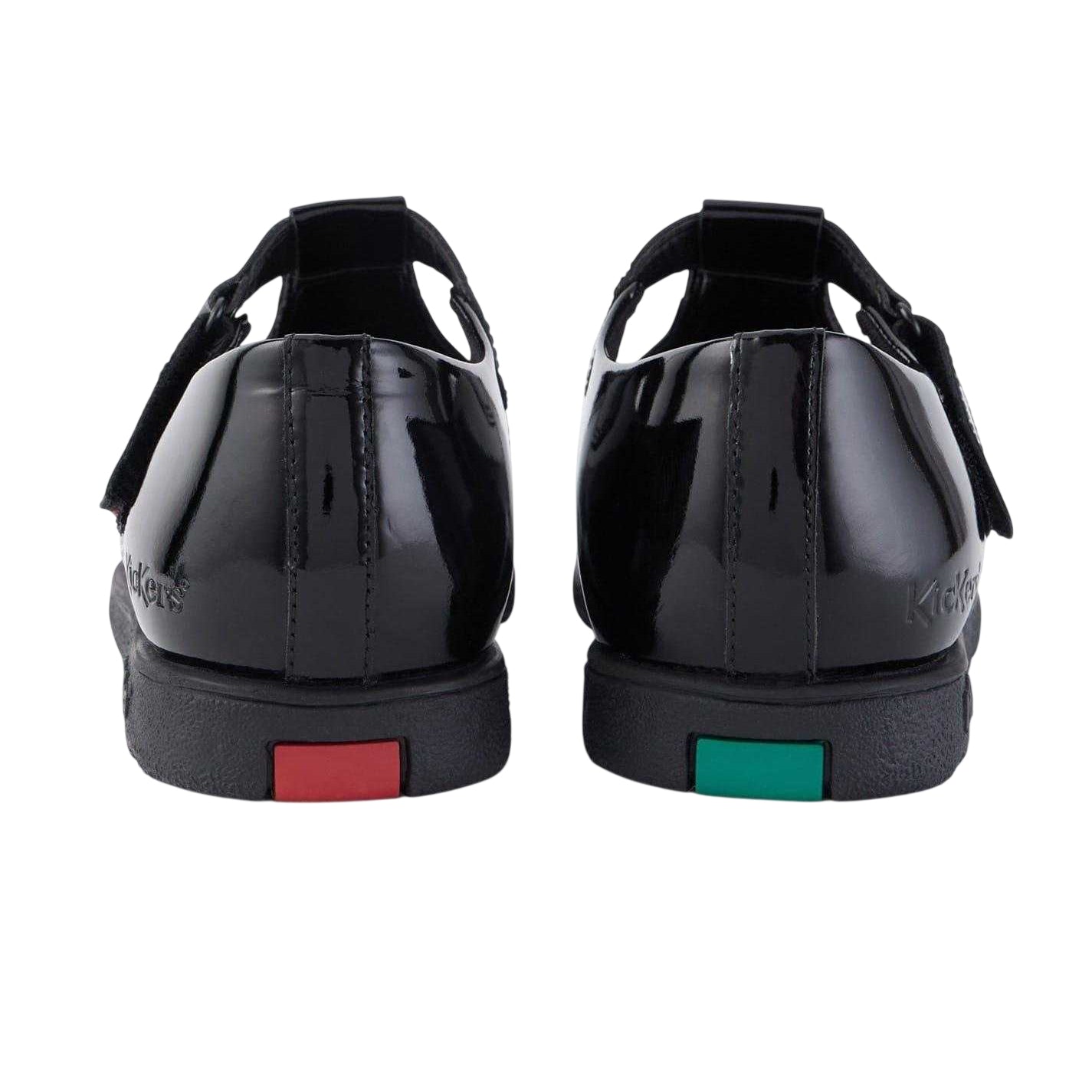 Black - Back - Kickers Girls Fragma T-Bar Shoes