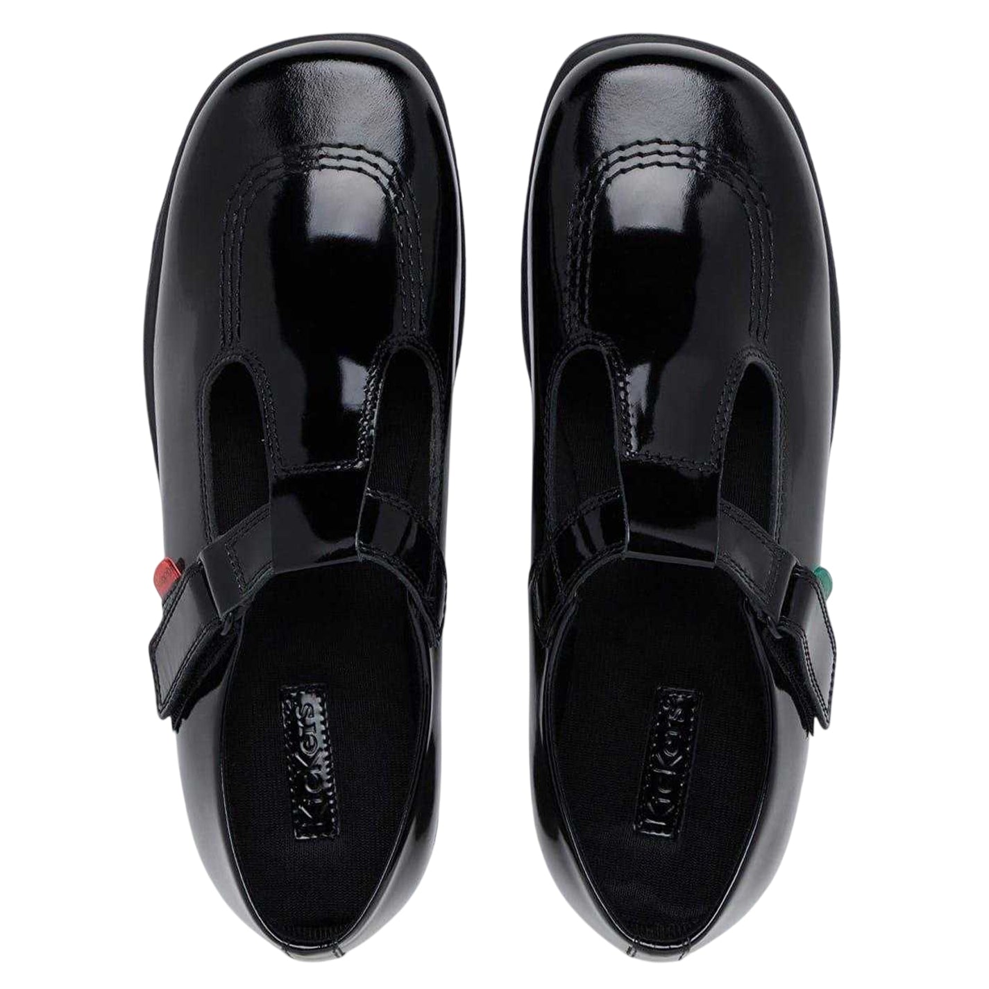 Black - Lifestyle - Kickers Girls Fragma T-Bar Shoes
