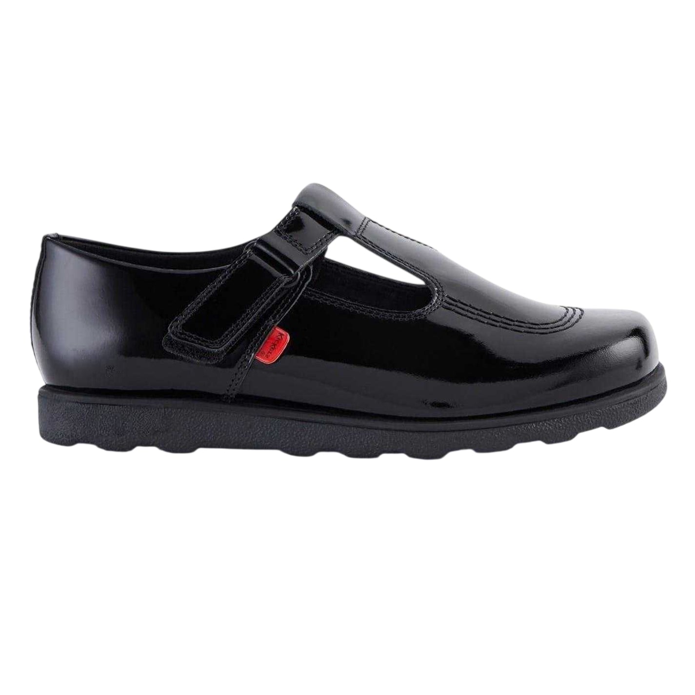 Black - Front - Kickers Girls Fragma T-Bar Shoes