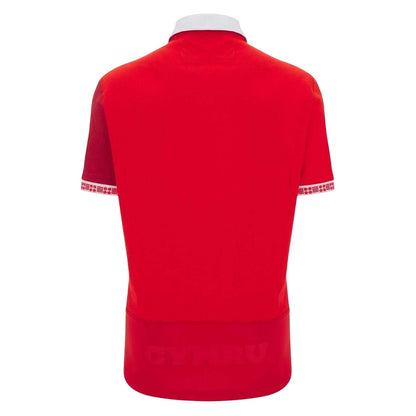 Red - Back - Wales RU Mens 2025 Rugby Shirt