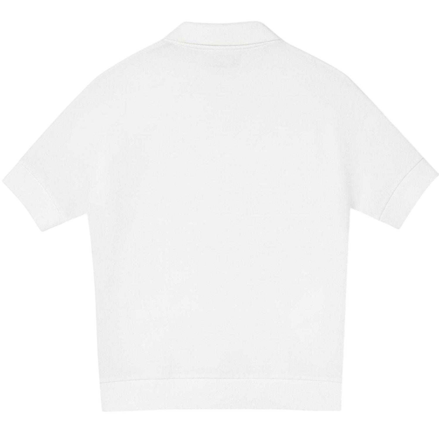 White - Back - Lacoste Womens-Ladies Logo Loose Fit Polo Shirt
