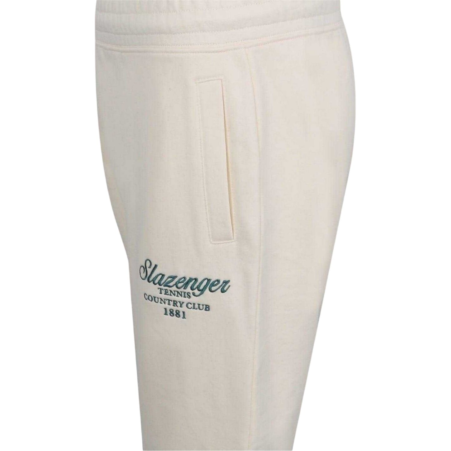 White - Side - Slazenger Mens Relaxed Fit Tennis Shorts