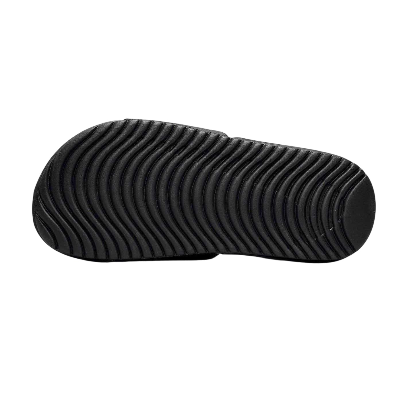 Black-White - Back - Nike Childrens-Kids Kawa Single Strap Flat Slides