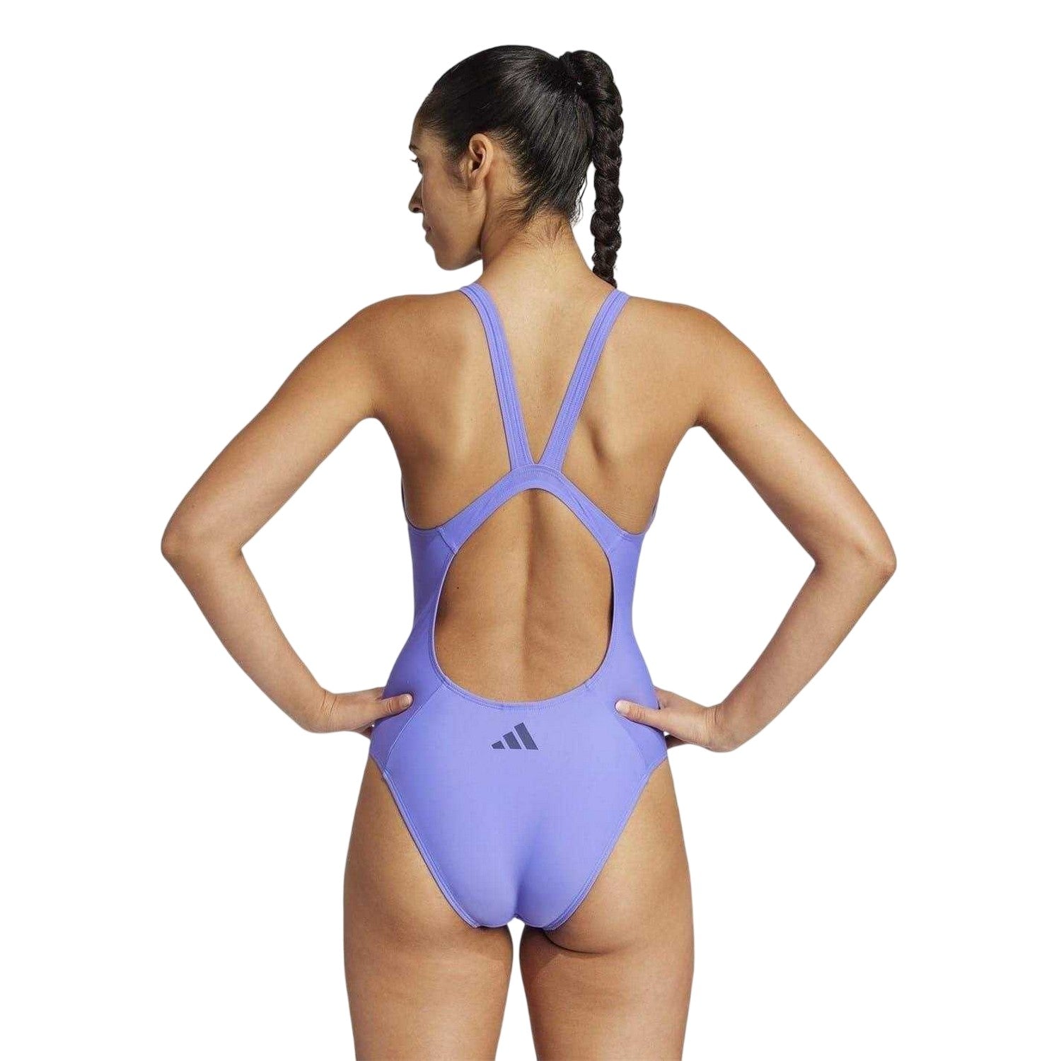 Cobalt-Dark - Back - Adidas Womens-Ladies One Piece Swimsuit