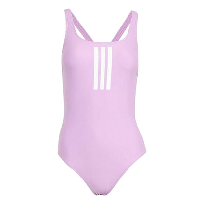 Purple-White - Front - Adidas Womens-Ladies One Piece Swimsuit