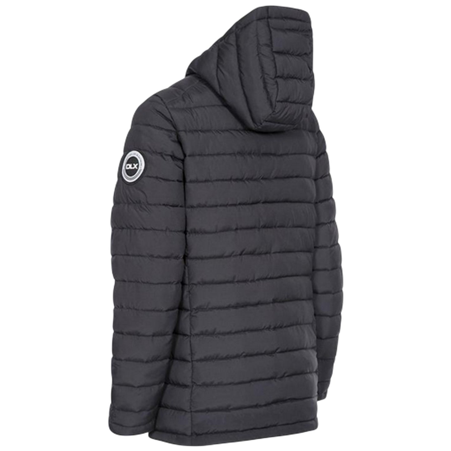 Black - Back - DLX Womens-Ladies Althea Relaxed Fit Puffer Jacket