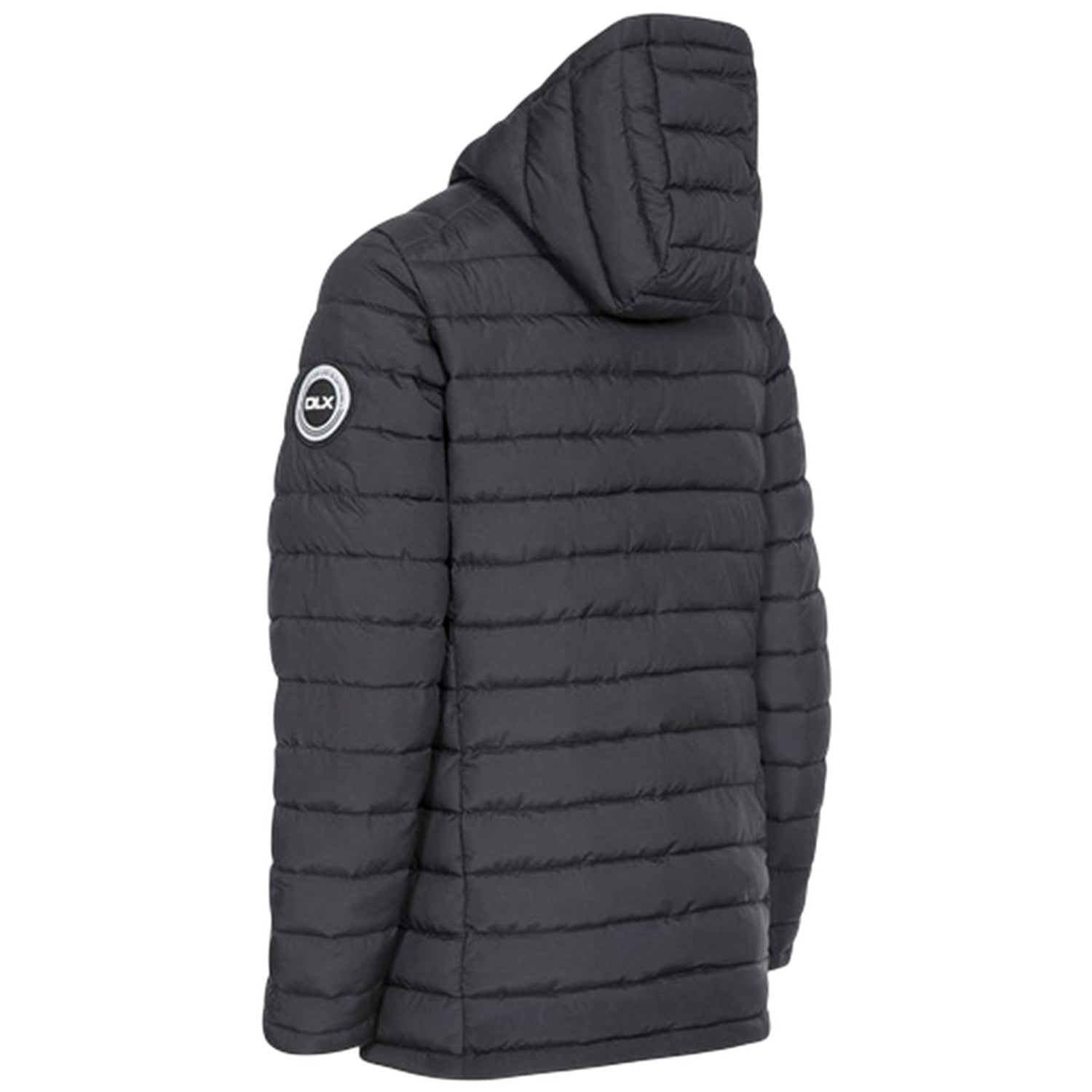 Black - Back - DLX Womens-Ladies Althea Relaxed Fit Puffer Jacket