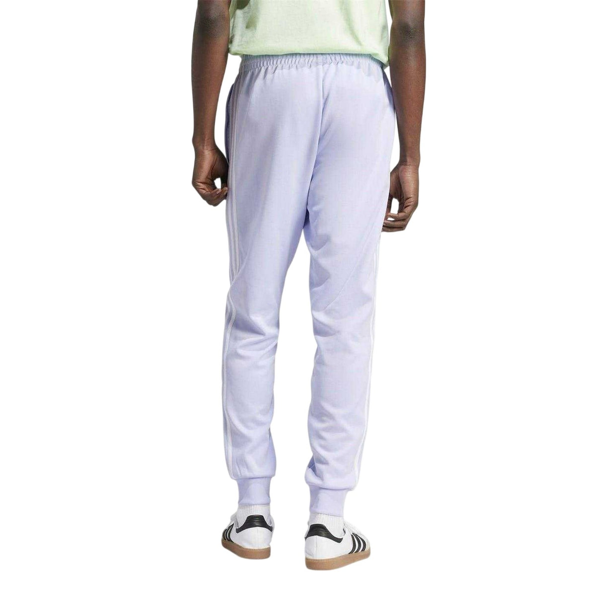 Purple - Back - Adidas Mens Originals 3 Stripes Jogging Bottoms