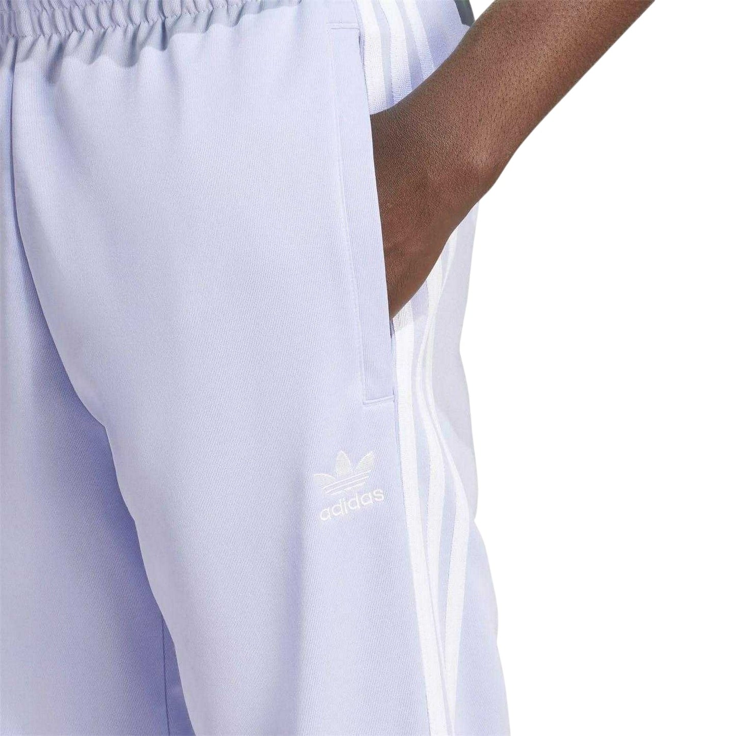 Purple - Side - Adidas Mens Originals 3 Stripes Jogging Bottoms