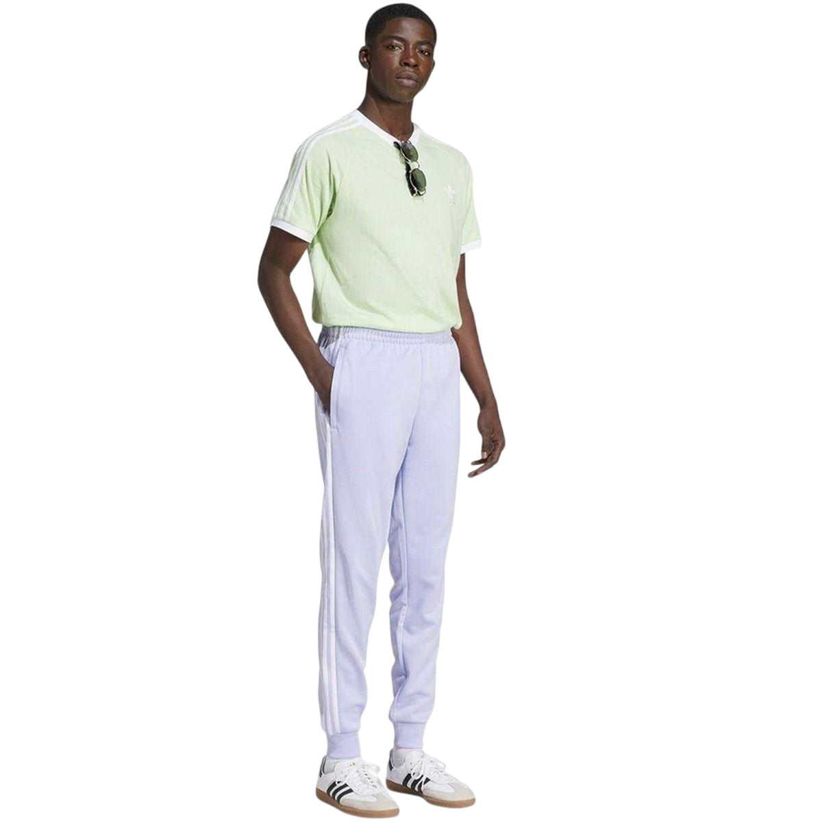 Purple - Lifestyle - Adidas Mens Originals 3 Stripes Jogging Bottoms