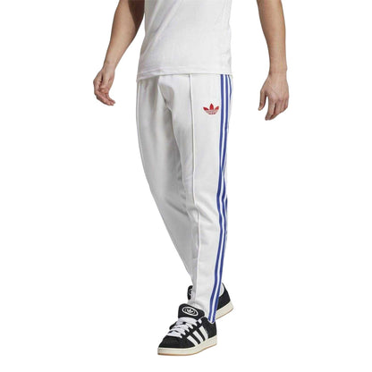 White - Pack Shot - Adidas Mens Jude Bellingham 3 Stripes Tracksuit Bottoms