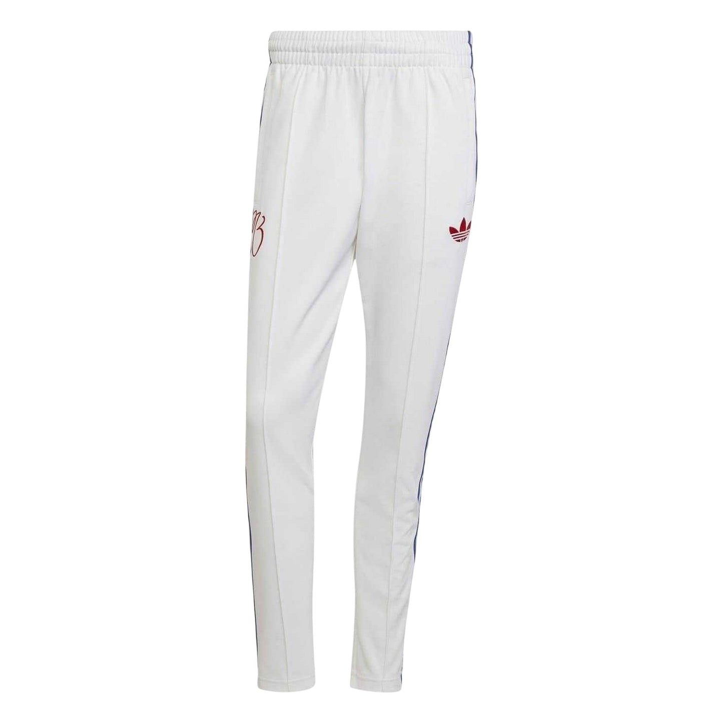 White - Front - Adidas Mens Jude Bellingham 3 Stripes Tracksuit Bottoms