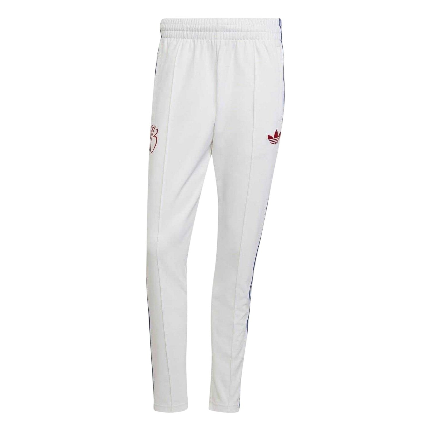 White - Front - Adidas Mens Jude Bellingham 3 Stripes Tracksuit Bottoms