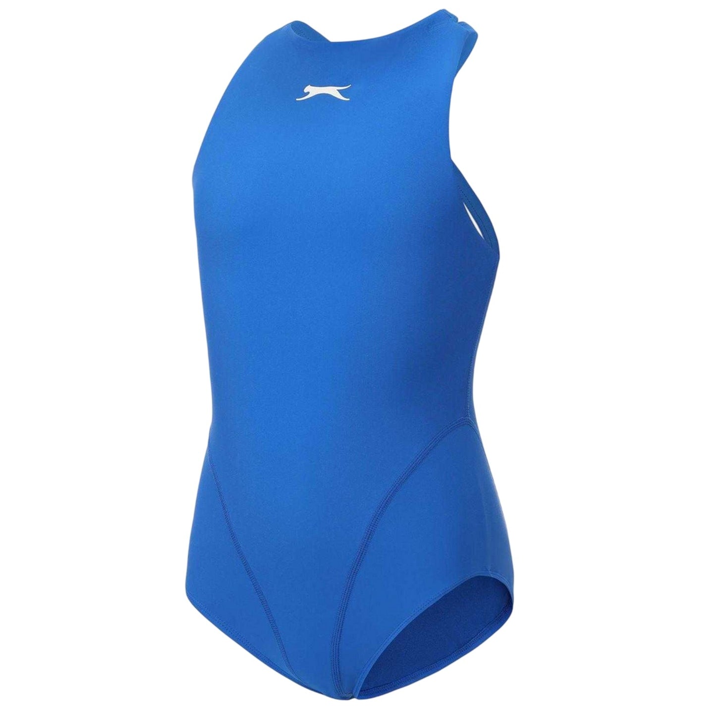 Cobalt - Side - Slazenger Girls Cross Back One Piece Swimsuit