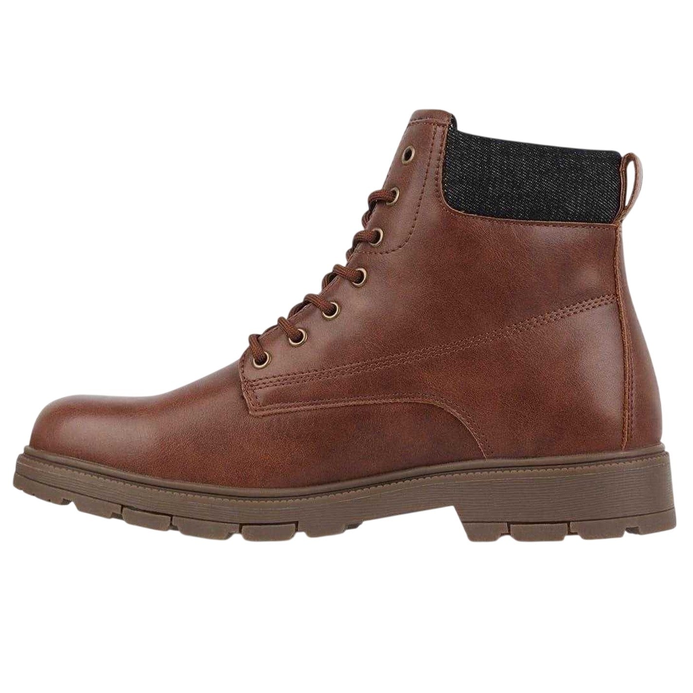 Brown - Back - Nicholas Deakins Mens Lace Up Hiking Boots