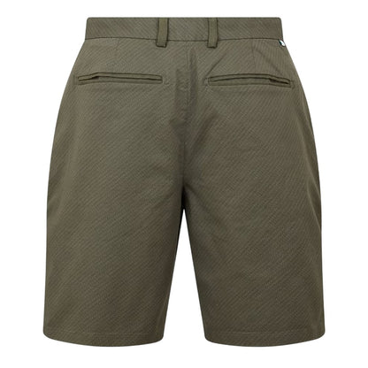Khaki - Back - Ted Baker Mens Geometric Regular Shorts