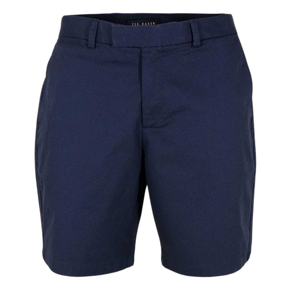 Navy - Front - Ted Baker Mens Geometric Regular Shorts