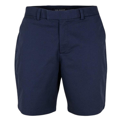 Navy - Front - Ted Baker Mens Geometric Regular Shorts