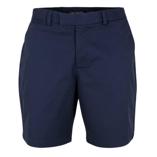 Navy - Front - Ted Baker Mens Geometric Regular Shorts