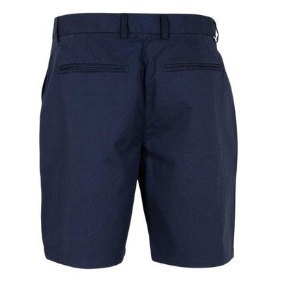 Navy - Back - Ted Baker Mens Geometric Regular Shorts