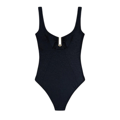 Leopard - Back - Chelsea Peers Womens-Ladies Animal Print One Piece Swimsuit