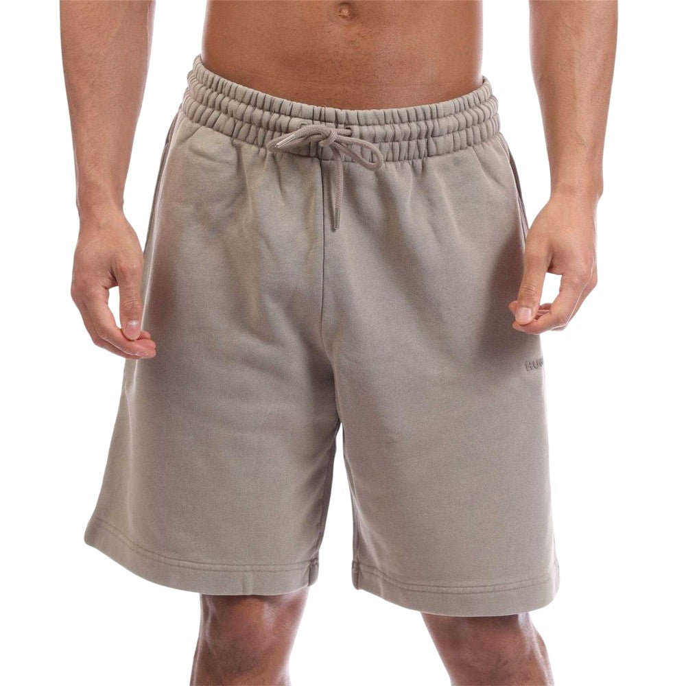 Brown - Front - Hugo Mens Dupaly Sweat Shorts