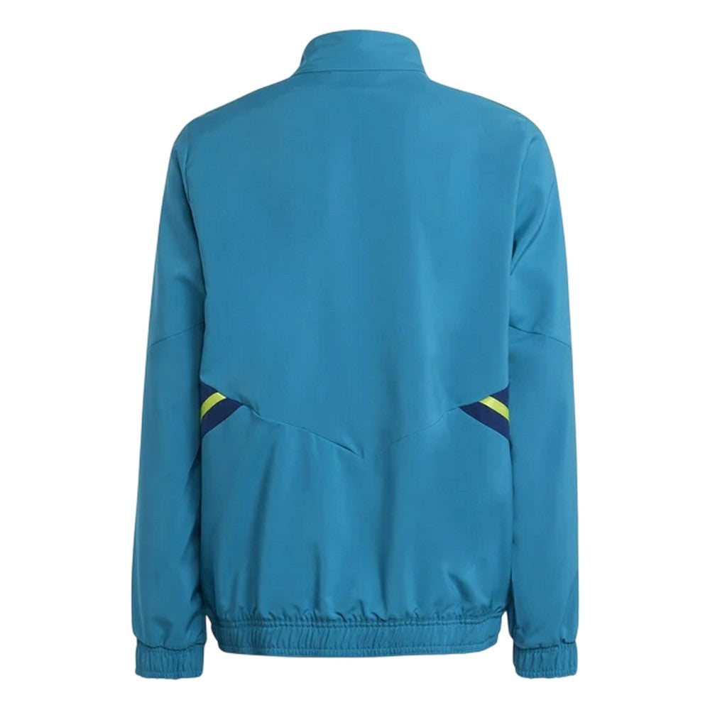Blue - Back - Adidas Childrens-Kids Condivo 22 Presentation Juventus FC Track Top