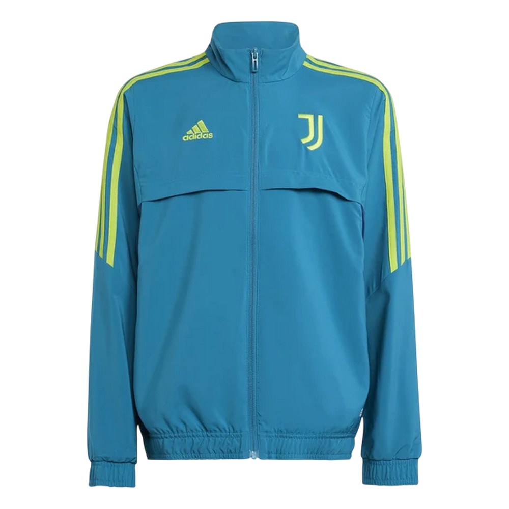 Blue - Front - Adidas Childrens-Kids Condivo 22 Presentation Juventus FC Track Top