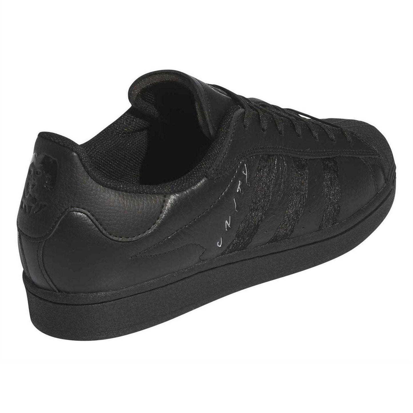 Black - Back - Adidas Mens Superstar Adv Leather Trainers