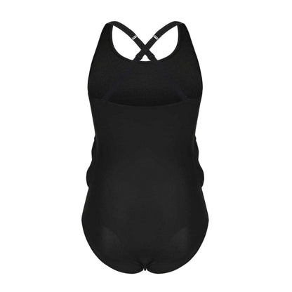 Black - Back - Slazenger Womens-Ladies Xtra Life Pregnancy One Piece Swimsuit