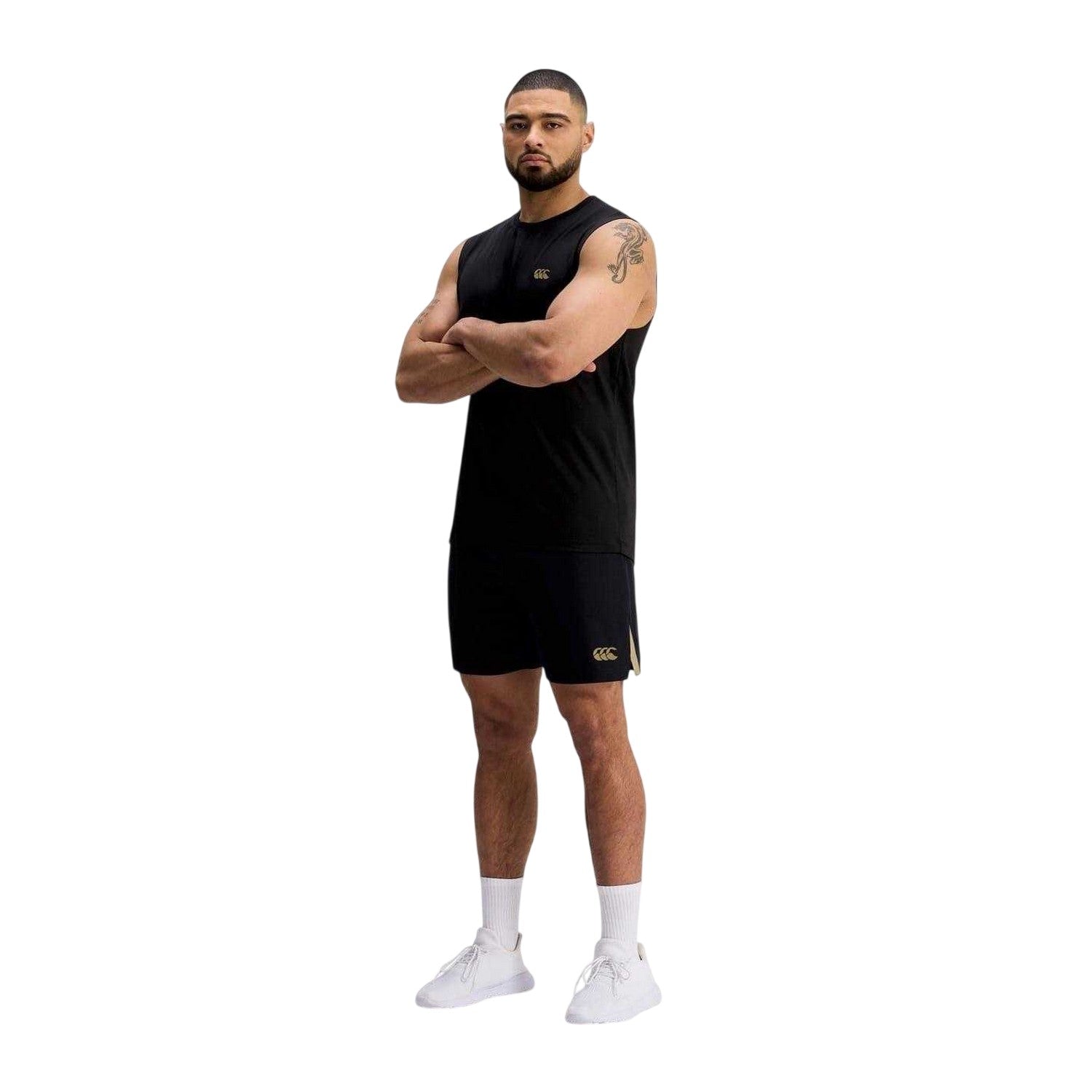 Black - Lifestyle - Canterbury Mens Tempo Elasticated Waist Regular Shorts