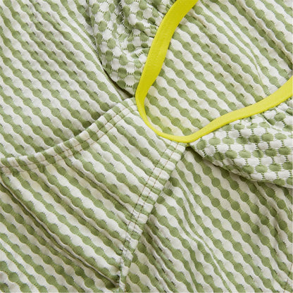 Green - Side - Speedo Womens-Ladies Gingham Cut Out One Piece Swimsuit