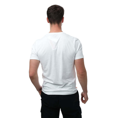 White - Back - Timberland Mens Camo Logo T-Shirt