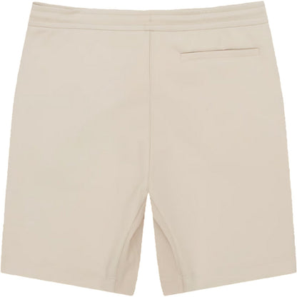 Beige - Back - Boss Mens Headlo Ribbed Sweat Shorts