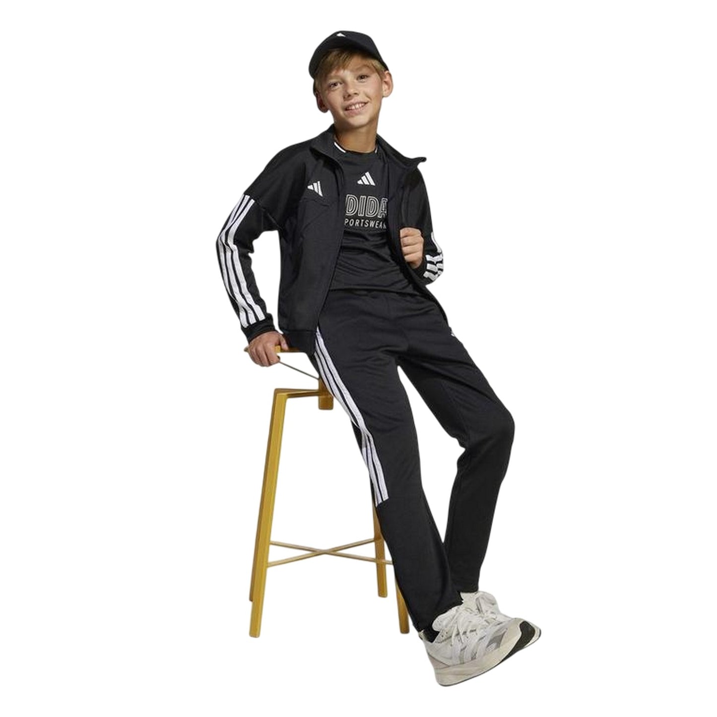 Black-White - Lifestyle - Adidas Childrens-Kids House Of Tiro Track Top