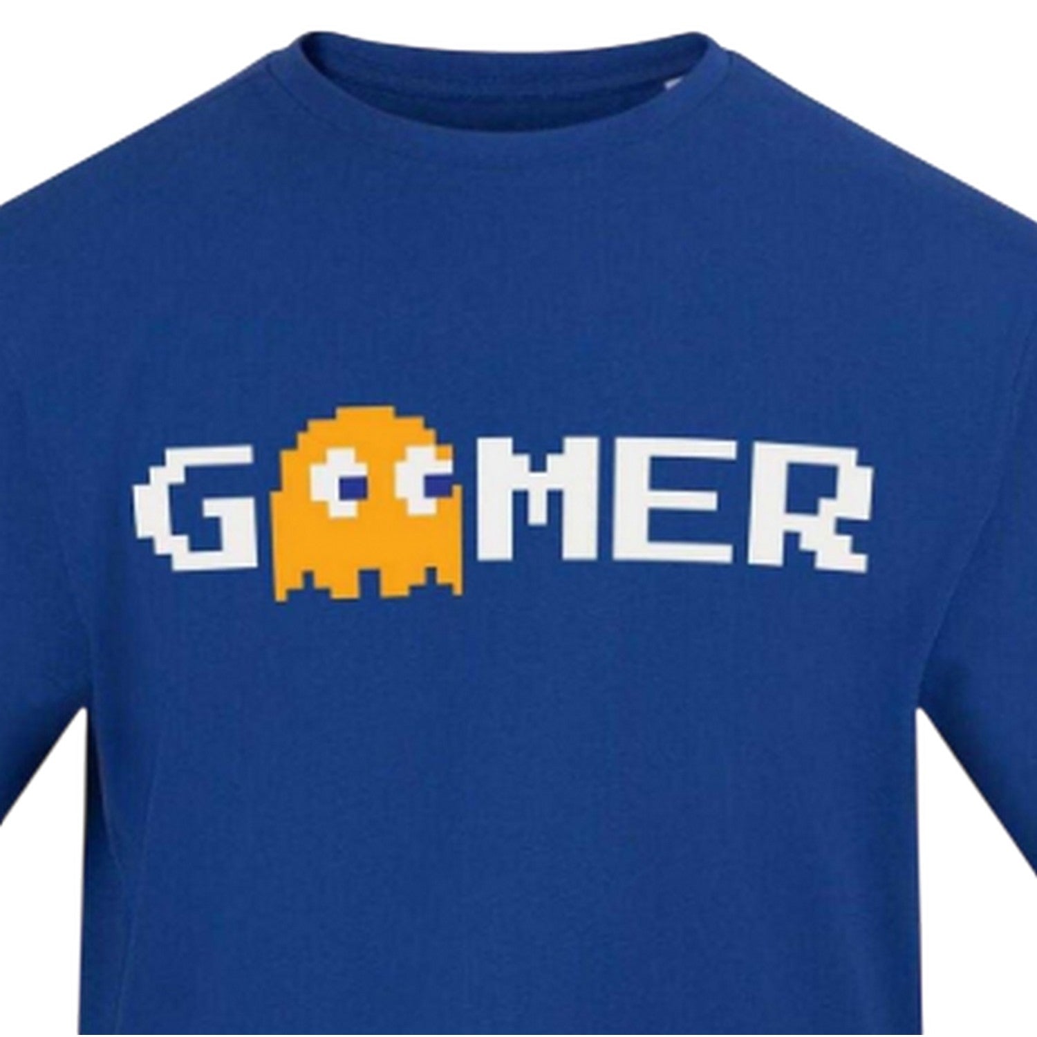 Blue - Side - AWD Mens Gamer Cotton T-Shirt