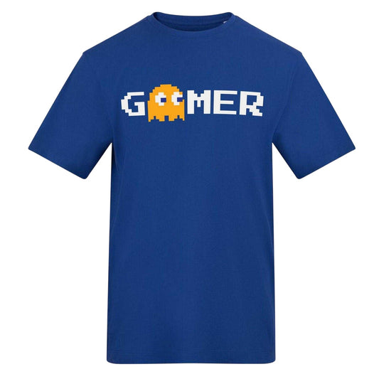 Blue - Front - AWD Mens Gamer Cotton T-Shirt