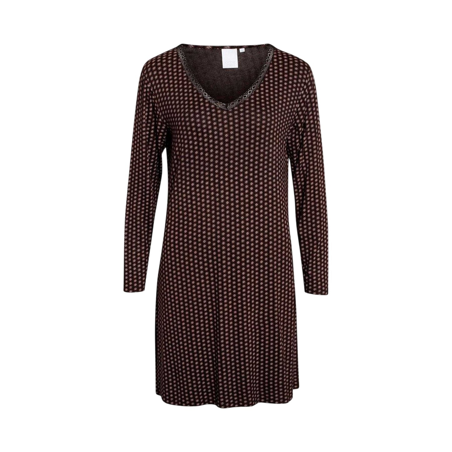 Black - Front - CCDK Copenhagen Womens-Ladies Jacqueline Geometric T-Shirt Dress