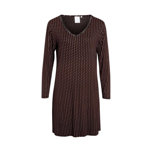 Black - Front - CCDK Copenhagen Womens-Ladies Jacqueline Geometric T-Shirt Dress