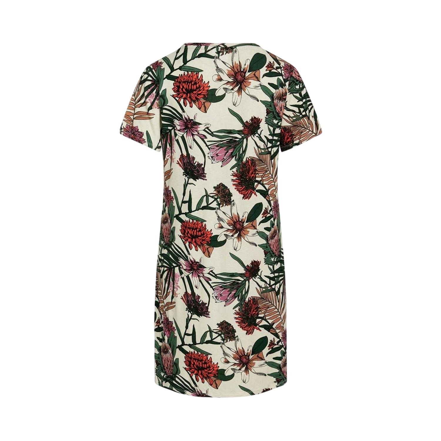 Snow White - Back - CCDK Copenhagen Womens-Ladies Jacqueline Protea T-Shirt Dress