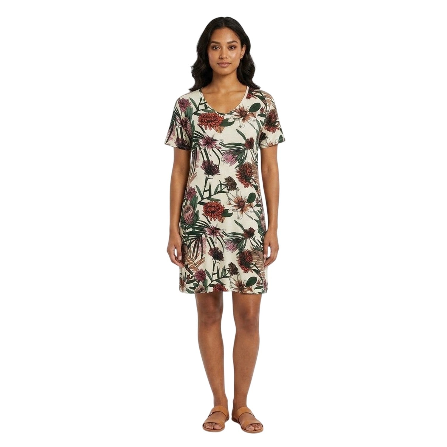 Snow White - Lifestyle - CCDK Copenhagen Womens-Ladies Jacqueline Protea T-Shirt Dress